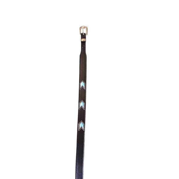 Norona Belt Co Black, Brown and Blue Belt
